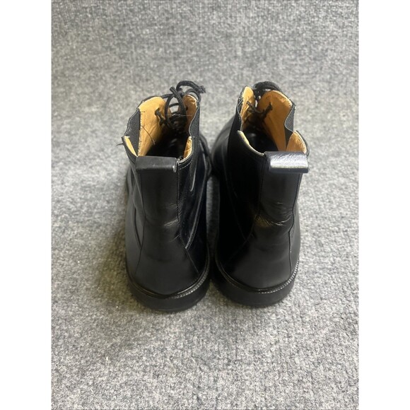 MEZLAN Spain Men’s 10.5 Black Leather Lace Up Chelsea Boots Cap Toe - Picture 5 of 9